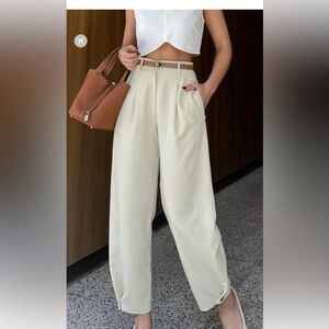 Commense Cream Women's Trousers